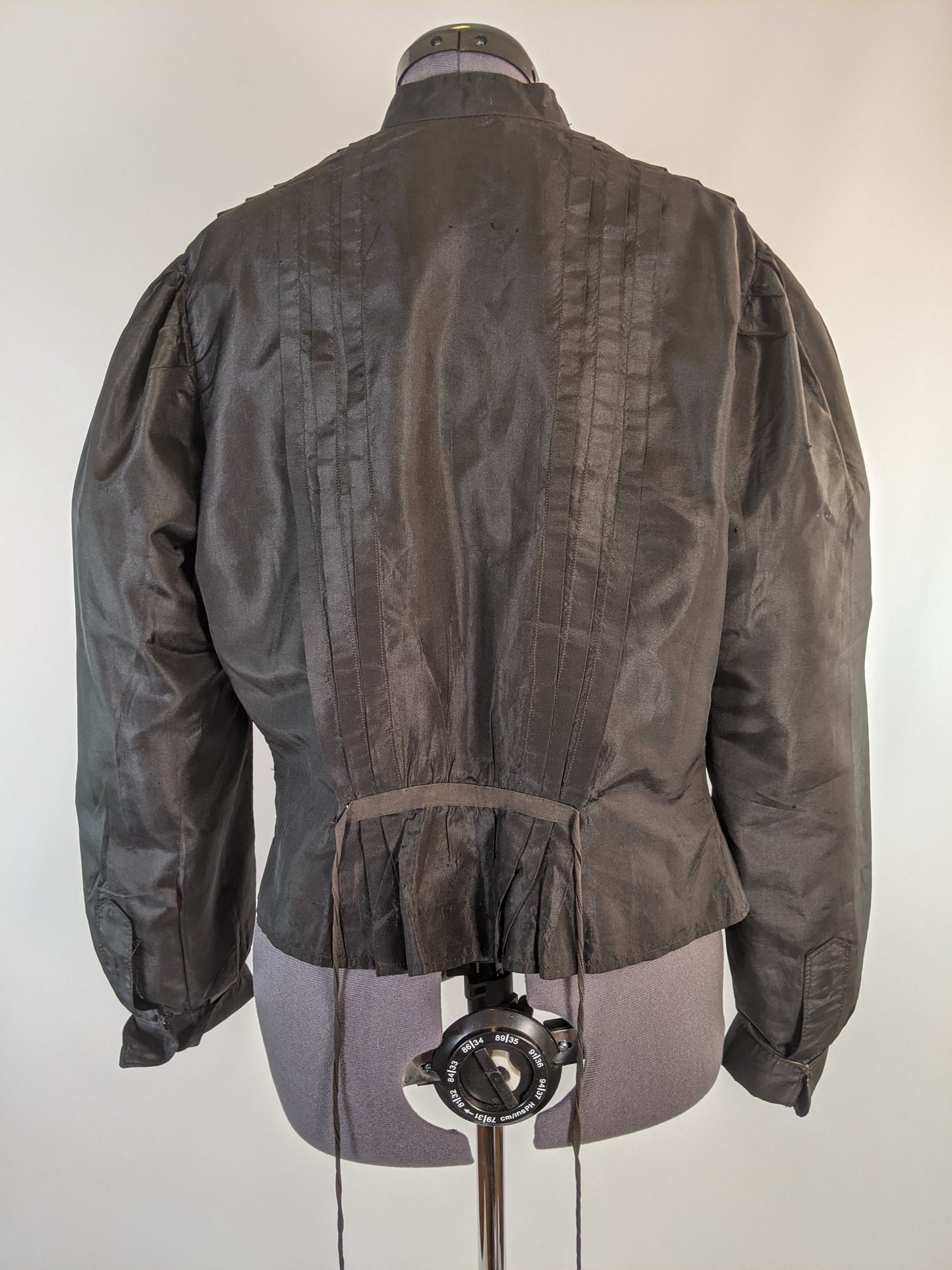 Edwardian Black Taffeta Shirtwaist