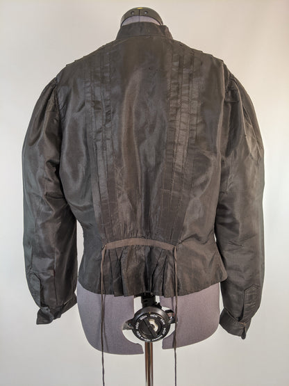 Edwardian Black Taffeta Shirtwaist