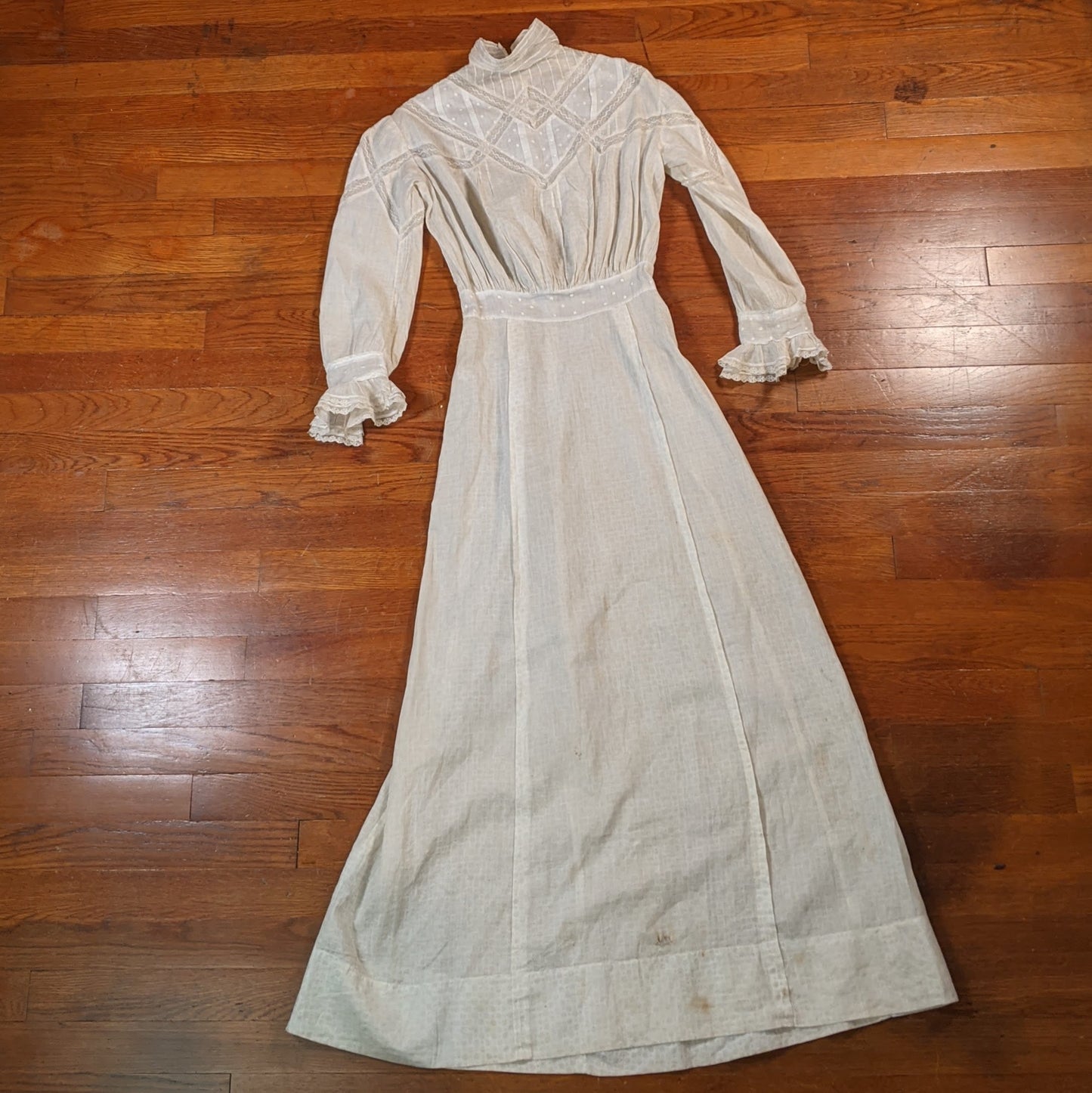 Edwardian Cotton + Lace Dress