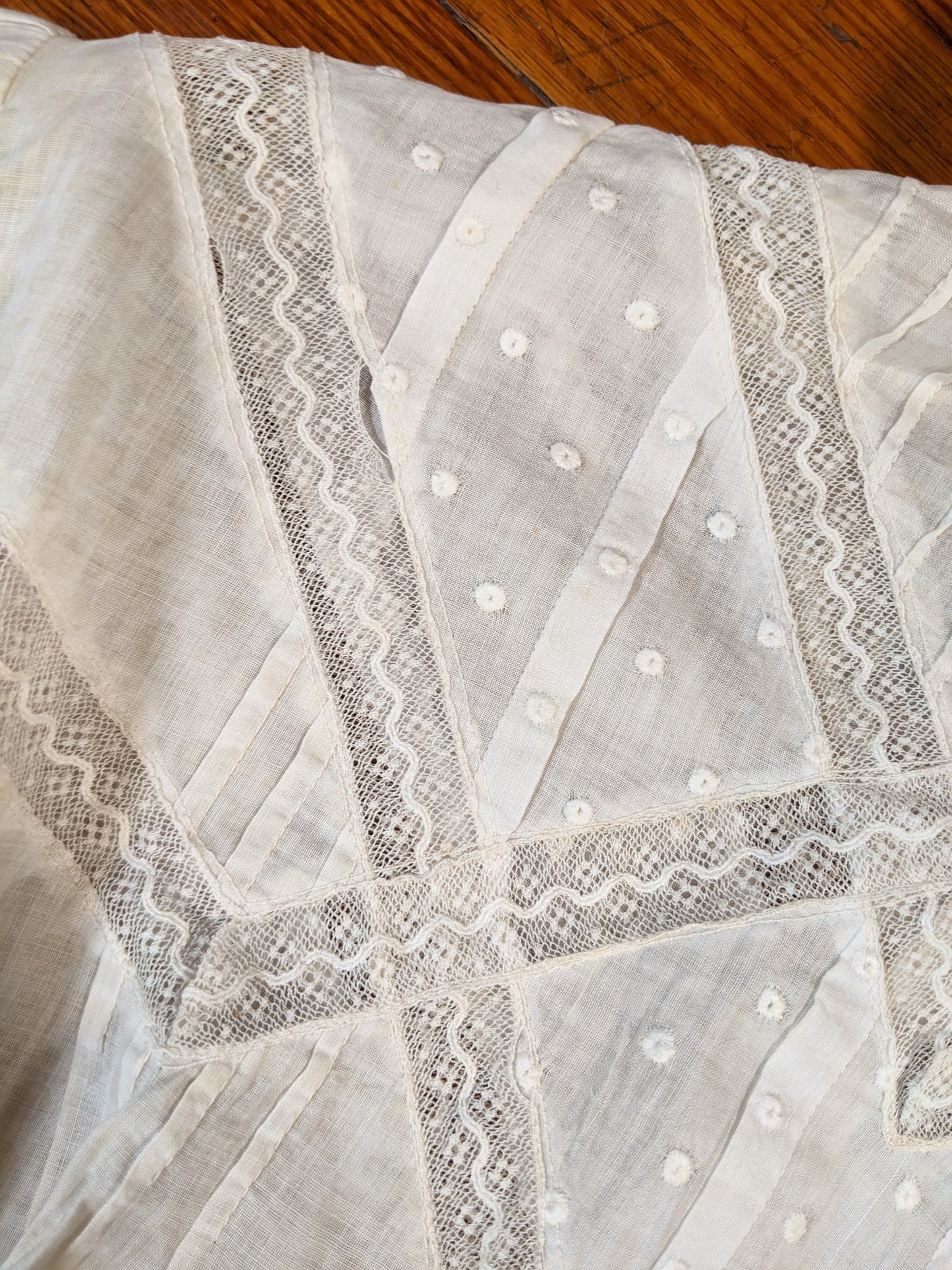 Edwardian Cotton + Lace Dress