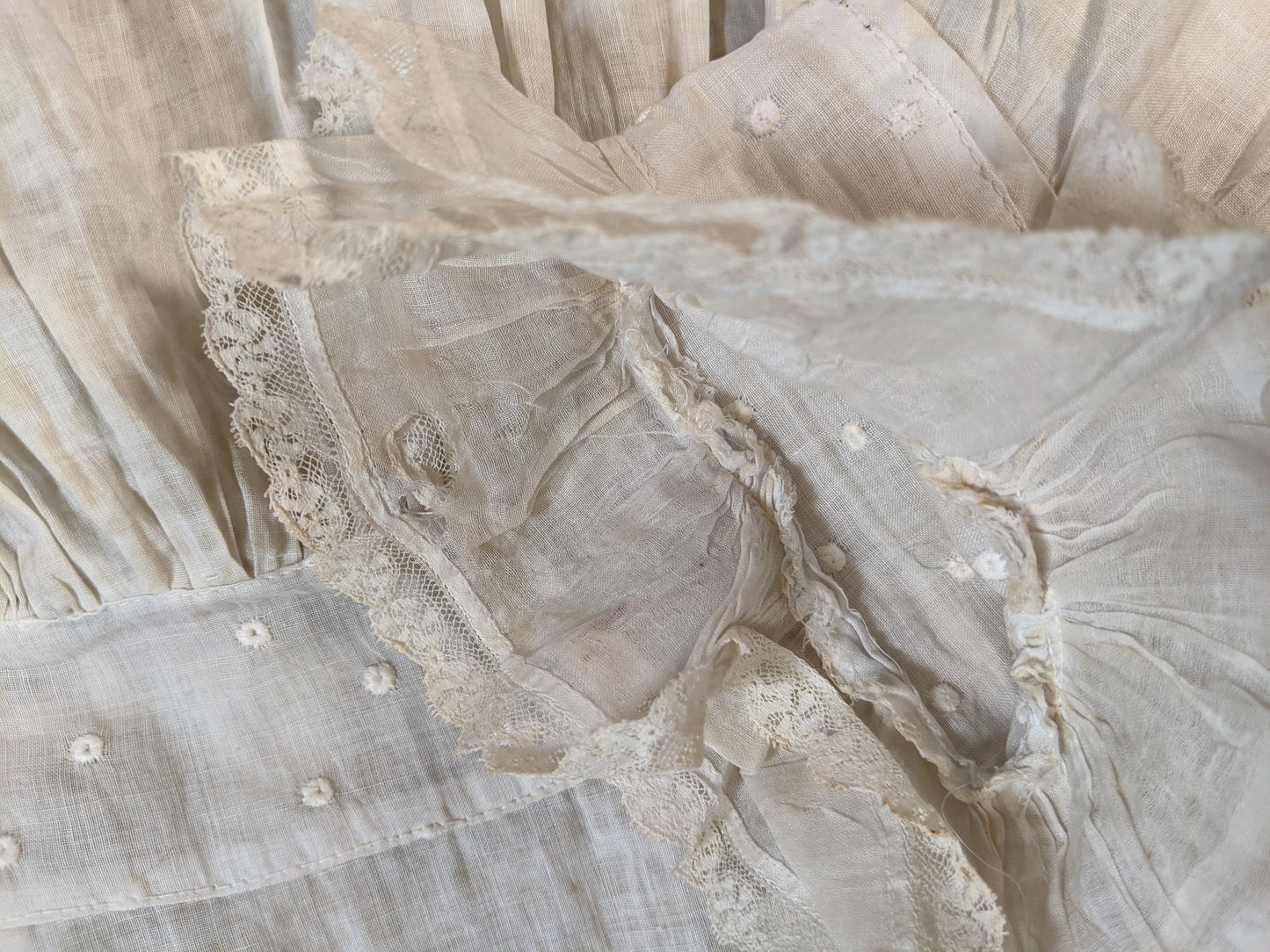 Edwardian Cotton + Lace Dress