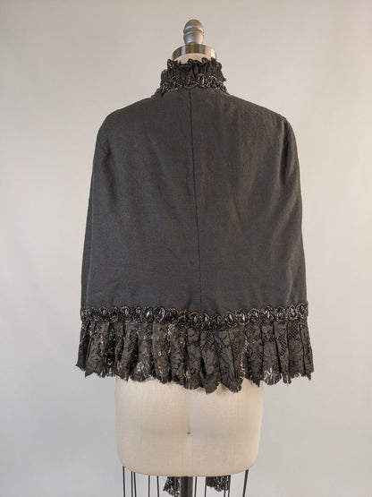 1880s Beaded Mantle