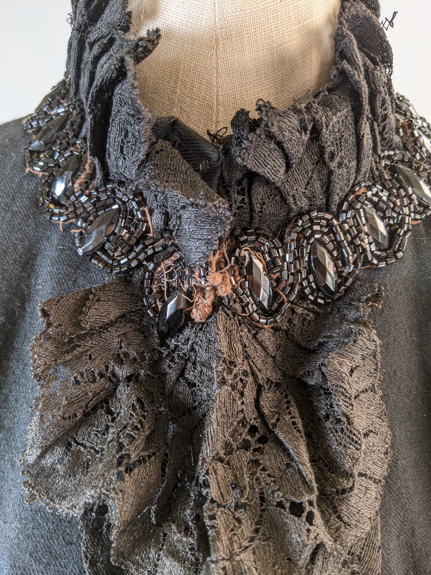 1880s Beaded Mantle