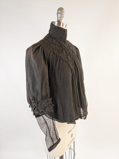 Edwardian Net Lace Shirtwaist