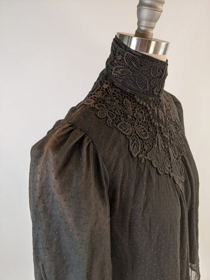 Edwardian Net Lace Shirtwaist
