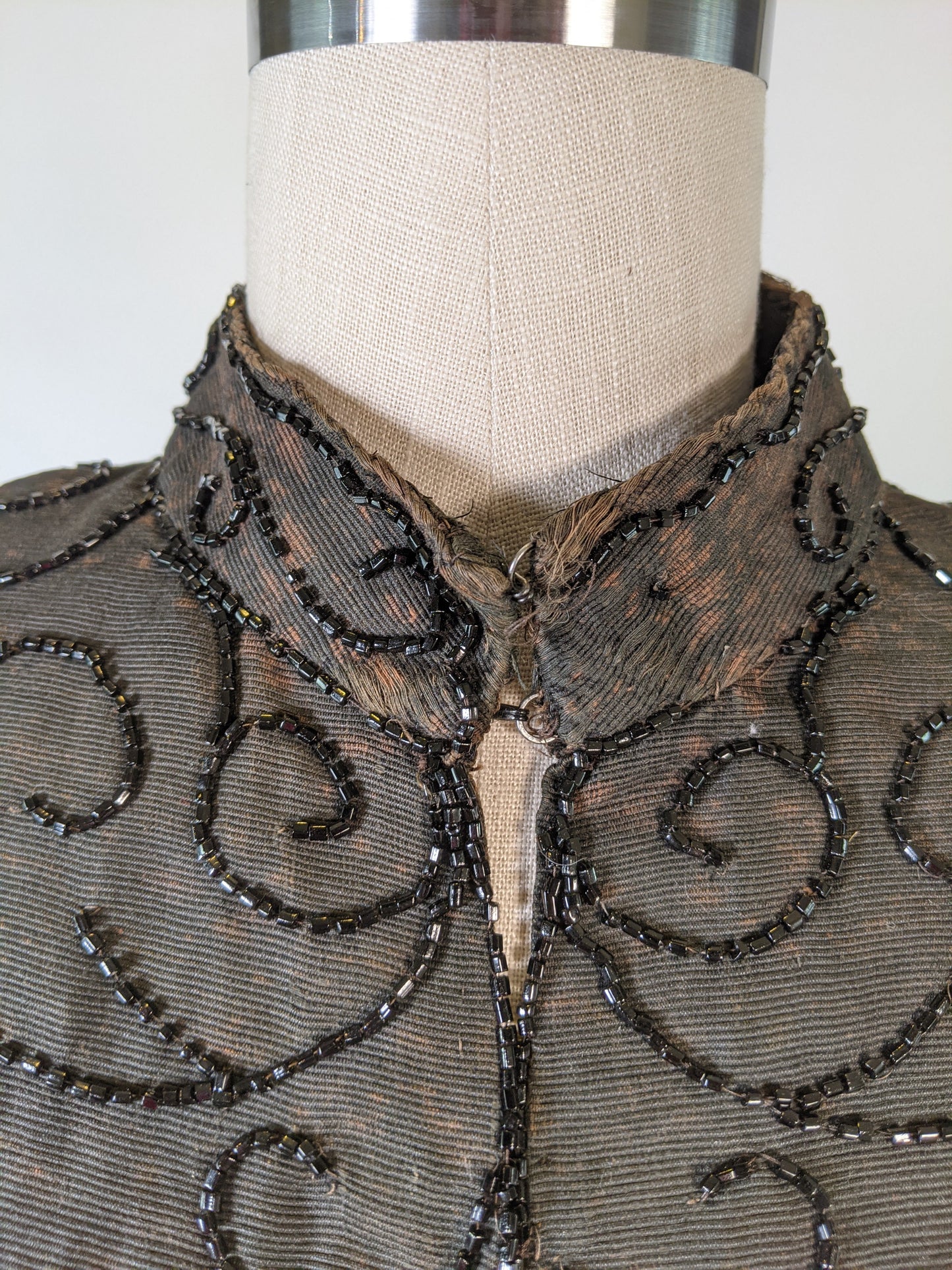 1880s Beaded Mantle