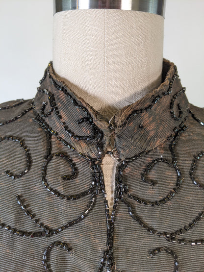 1880s Beaded Mantle