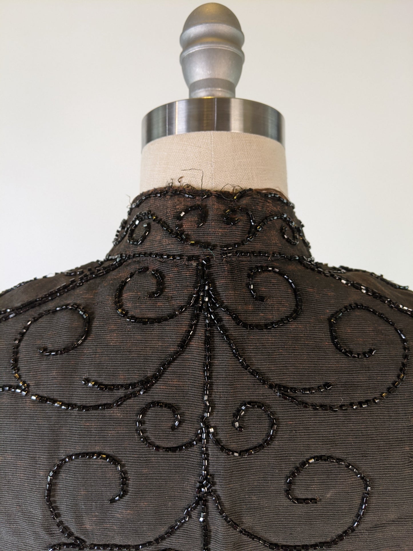 1880s Beaded Mantle