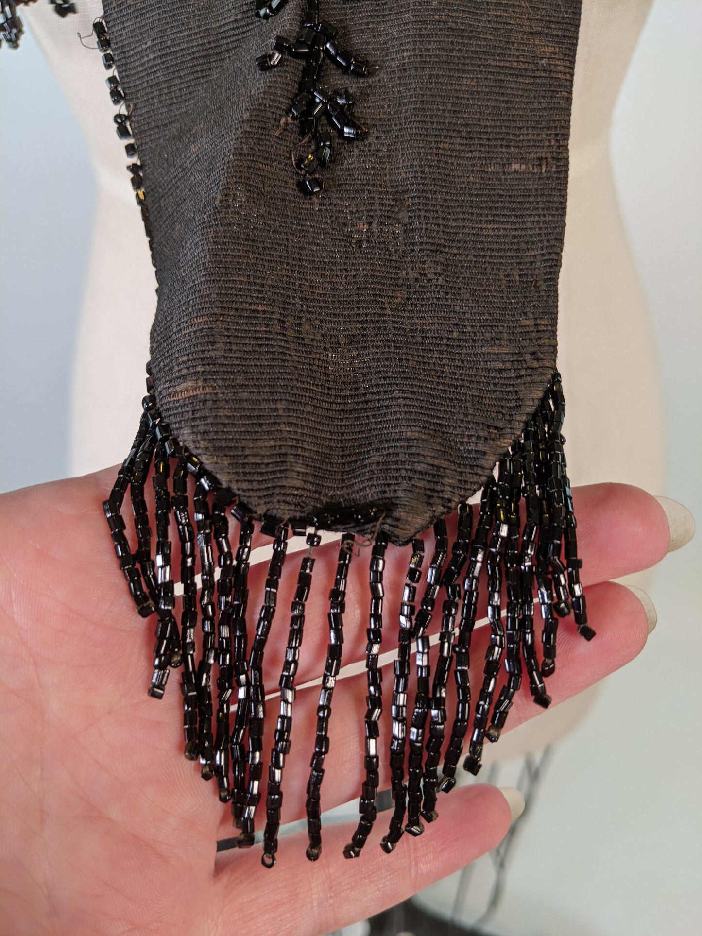 1880s Beaded Mantle