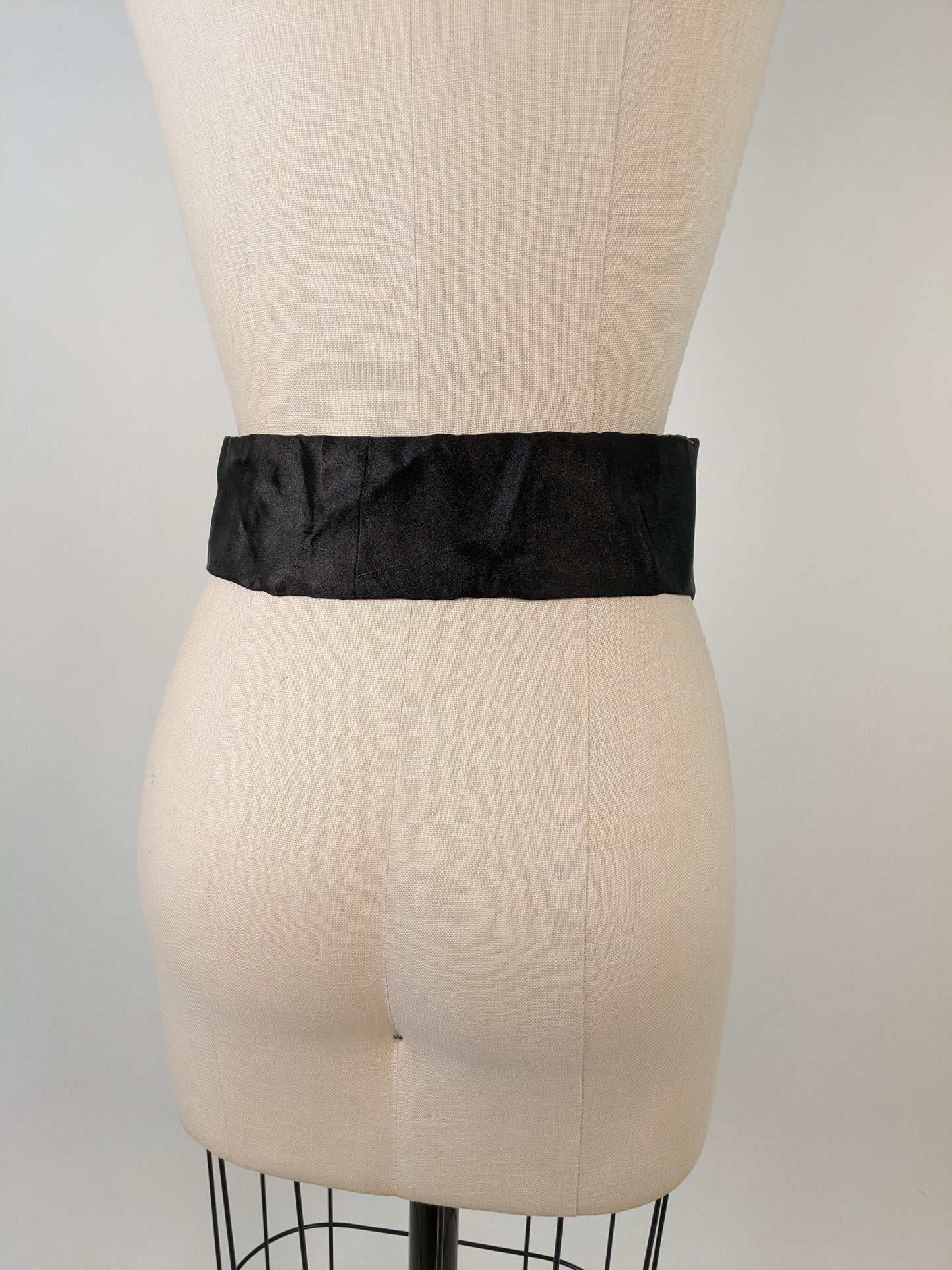 1910s Black Silk Belt