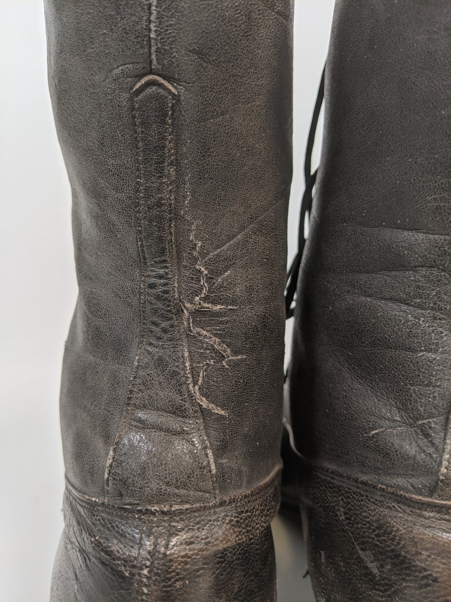 1910s-20s Black Boots | Approx Sz 8-8.5