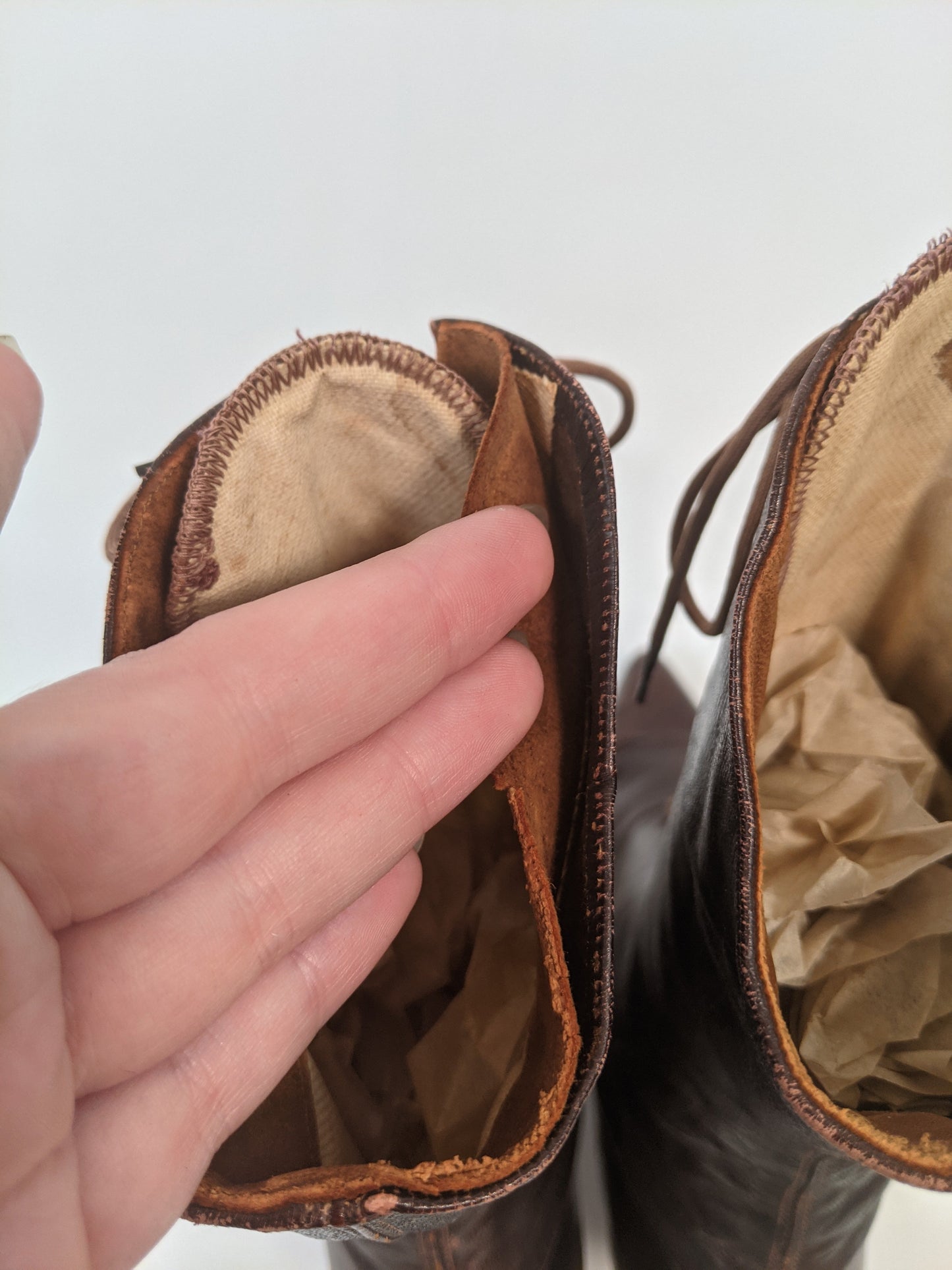 1910s-20s Brown Boots | Approx Sz 7