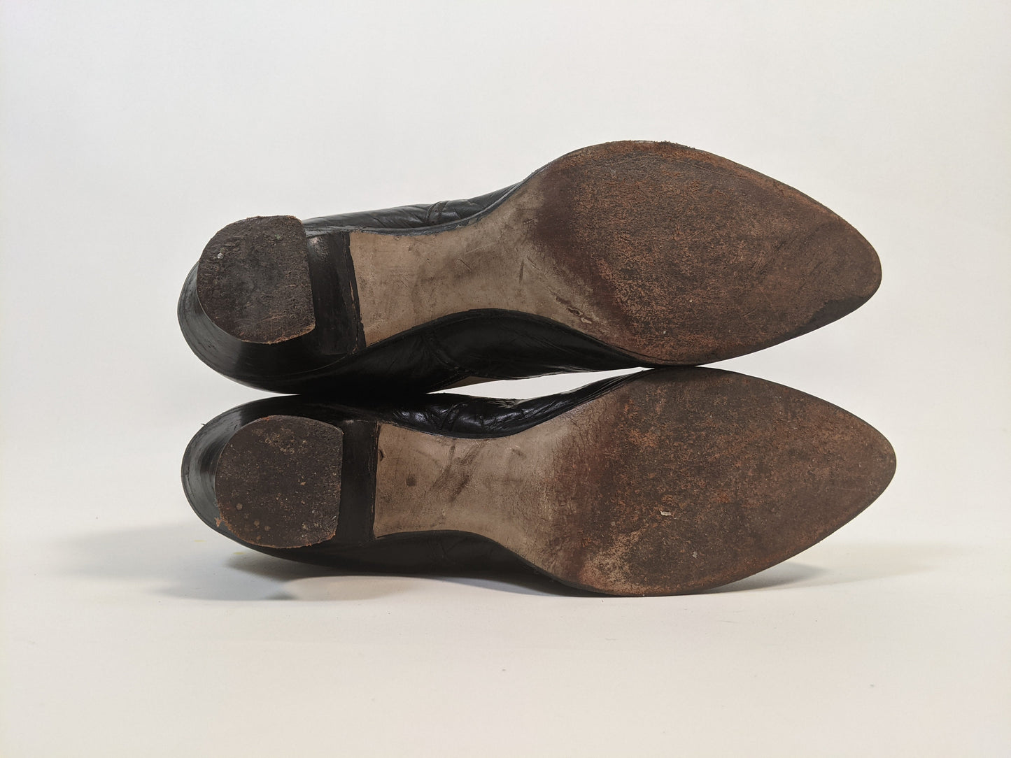1910s Black and White Boots | Approx Sz 7.5