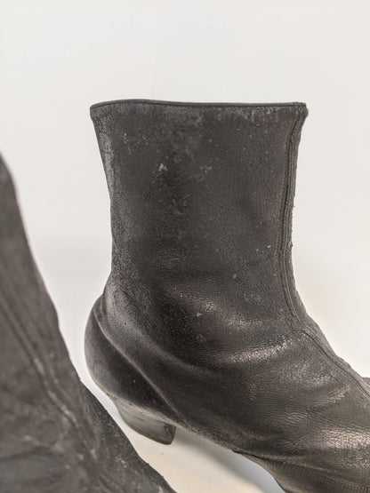 1890s "Sorosis" Side Button Boots | Approx Sz 8-8.5