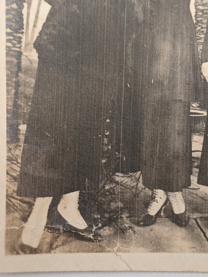 1910s Black and White Boots | Approx Sz 7.5