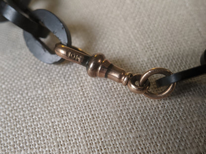 Victorian Jet Chunky Chain Necklace