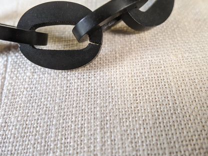 Victorian Jet Chunky Chain Necklace