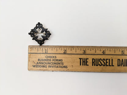Victorian French Jet Brooch