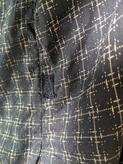 1890s Black Wrapper Dress