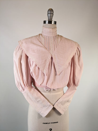 Edwardian Pink Cotton Shirtwaist