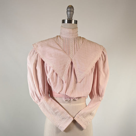 Edwardian Pink Cotton Shirtwaist