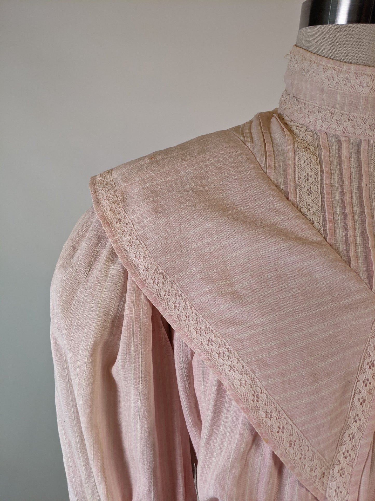 Edwardian Pink Cotton Shirtwaist