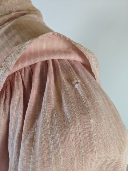 Edwardian Pink Cotton Shirtwaist