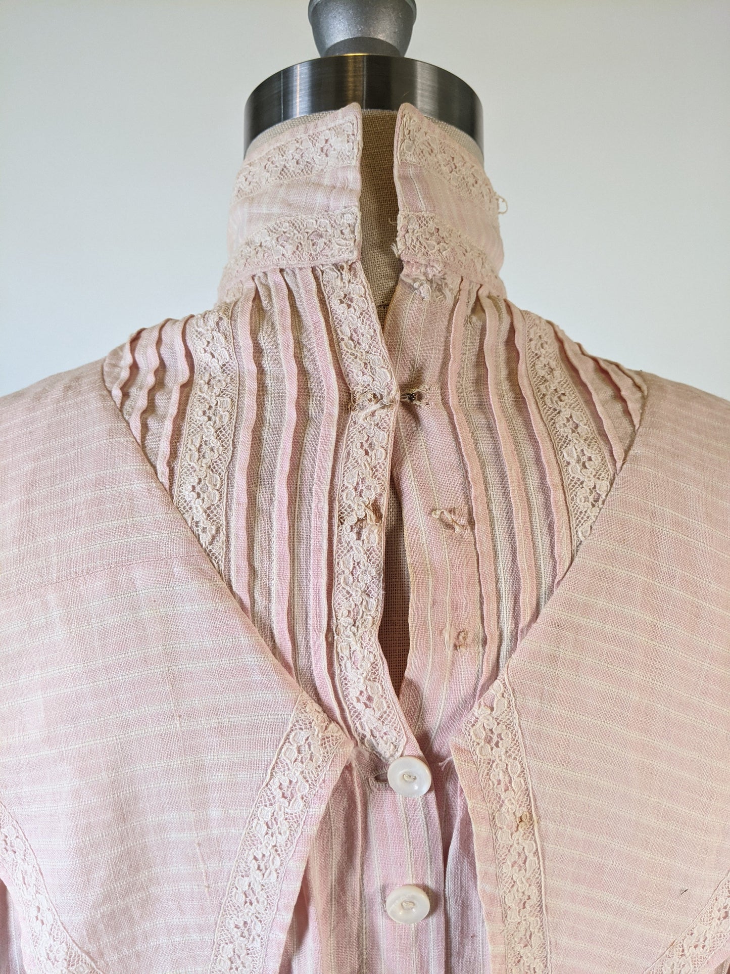 Edwardian Pink Cotton Shirtwaist