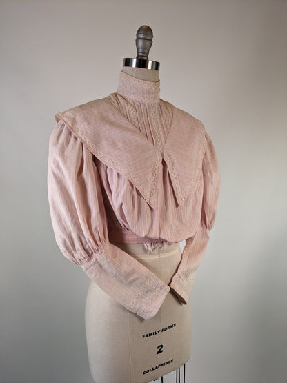 Edwardian Pink Cotton Shirtwaist