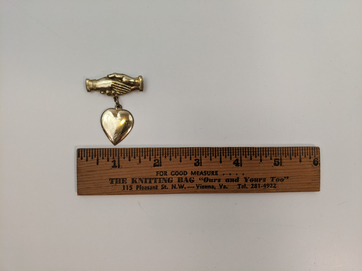 Clasped Hands Brooch