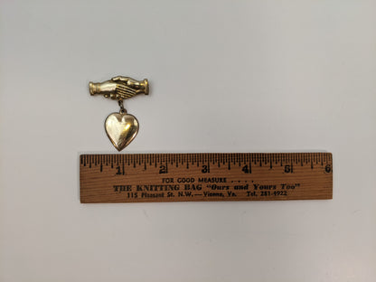 Clasped Hands Brooch
