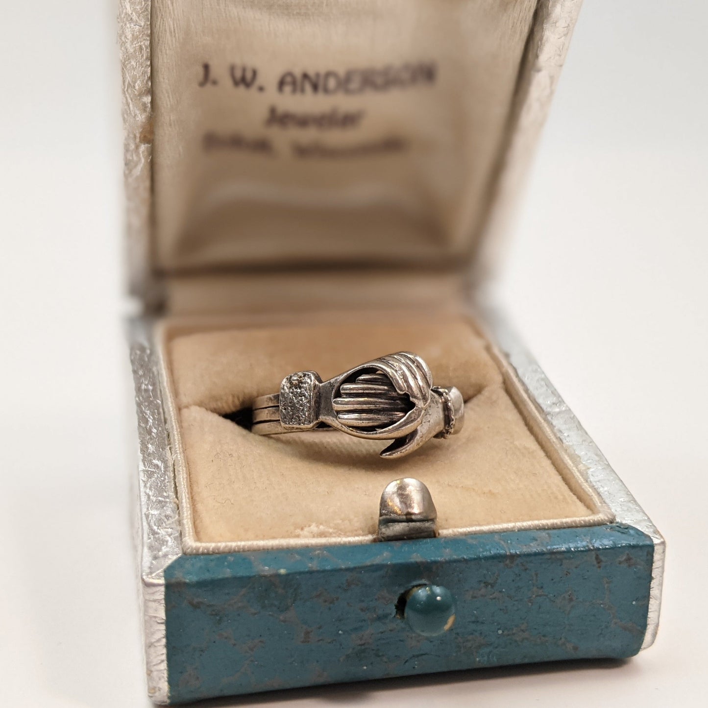 Sterling Silver Fede Puzzle Ring