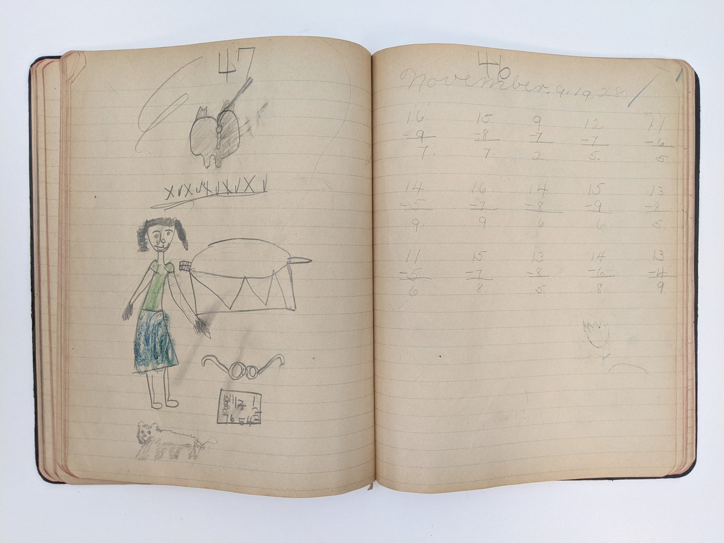1920s Child's Notebook
