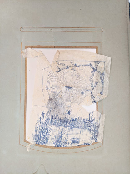 Blue Victorian Photo Album with Photos