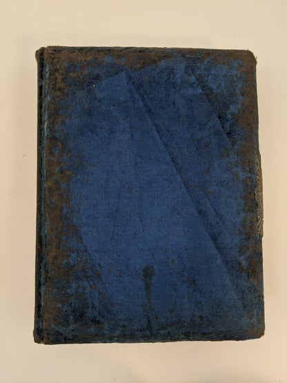 Blue Victorian Photo Album with Photos