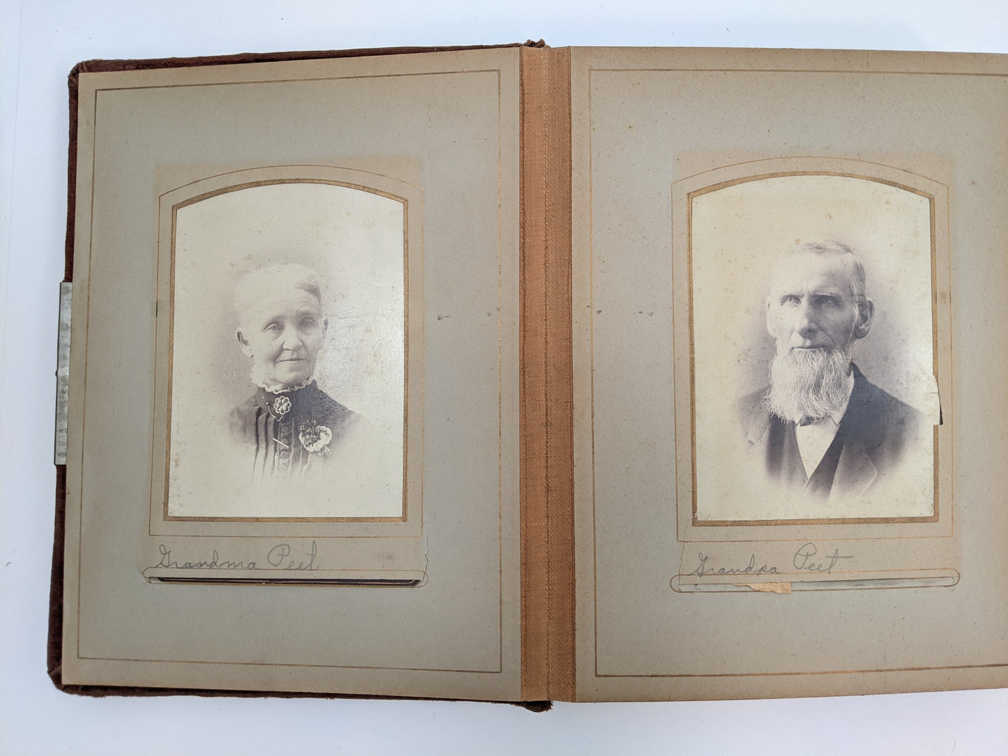 Red Victorian Photo Album with Photos