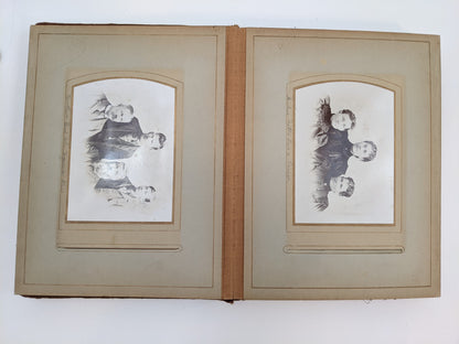 Red Victorian Photo Album with Photos