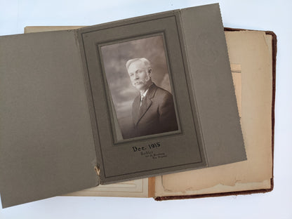 Red Victorian Photo Album with Photos