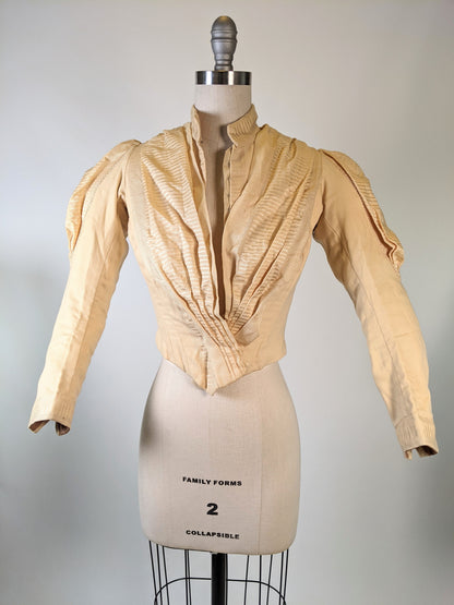 1880s Champagne Bodice