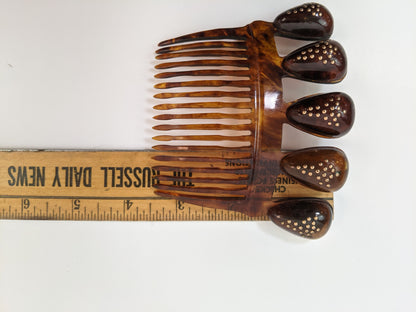 Victorian Faux Tortoise Shell Hair Comb