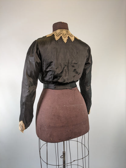 1910s Silk + Lace Blouse