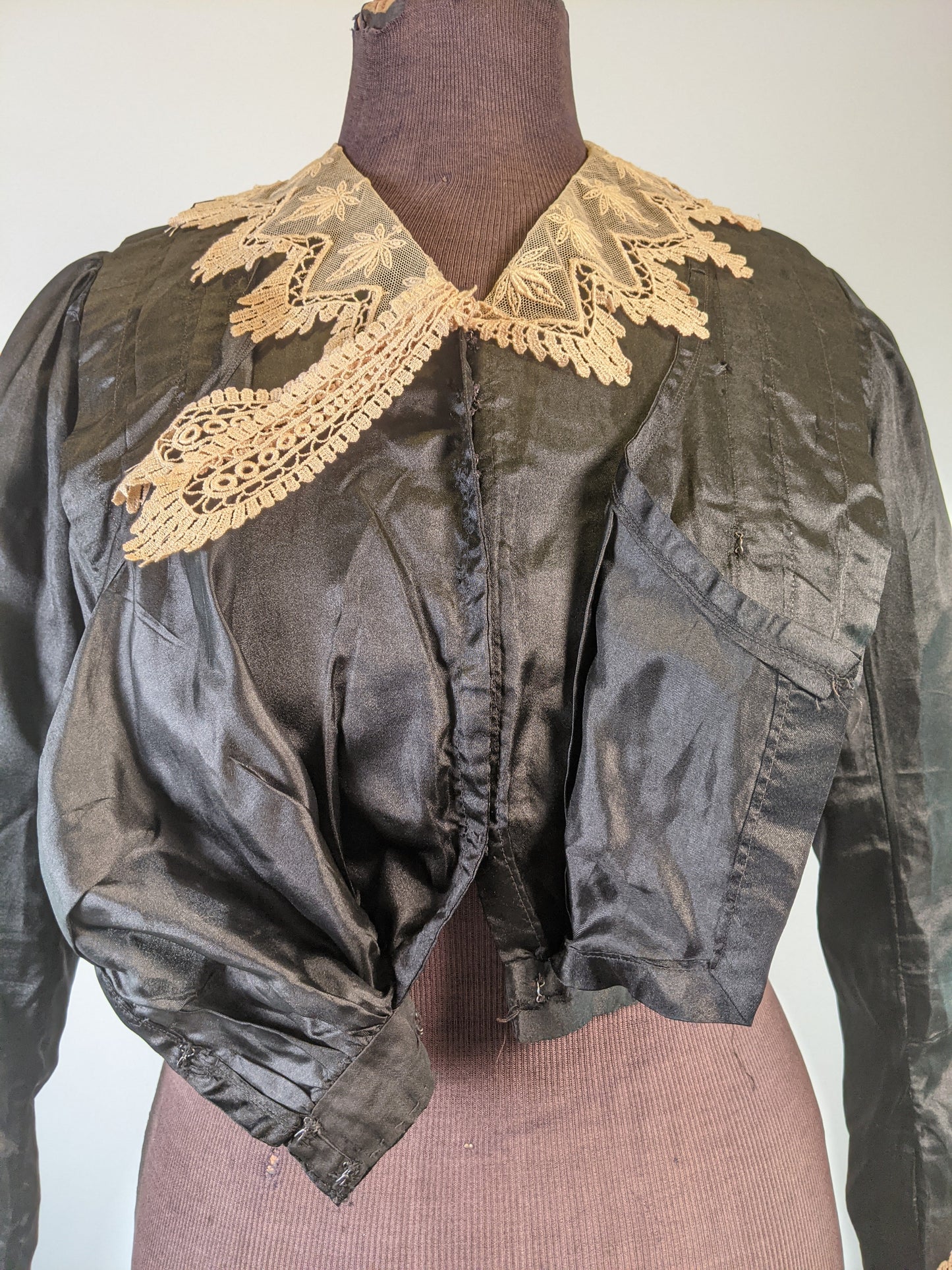 1910s Silk + Lace Blouse