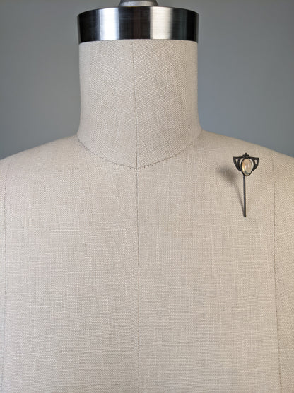 Art Nouveau Sterling Silver Stick Pin