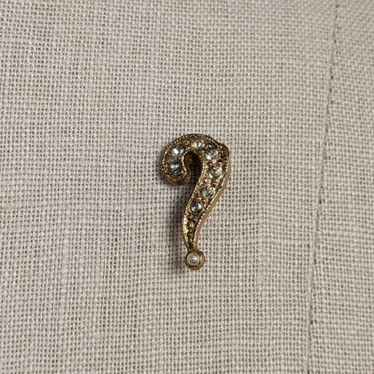 Vintage Question Mark Pin