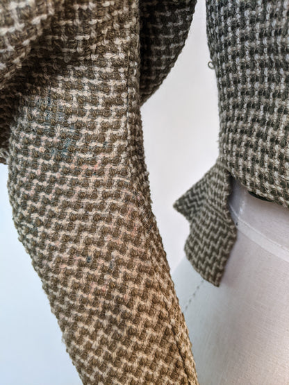 1890s Green + Brown Bodice