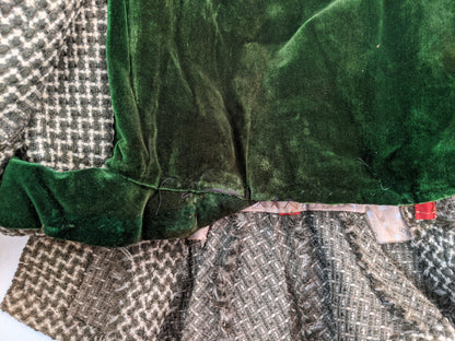1890s Green + Brown Bodice