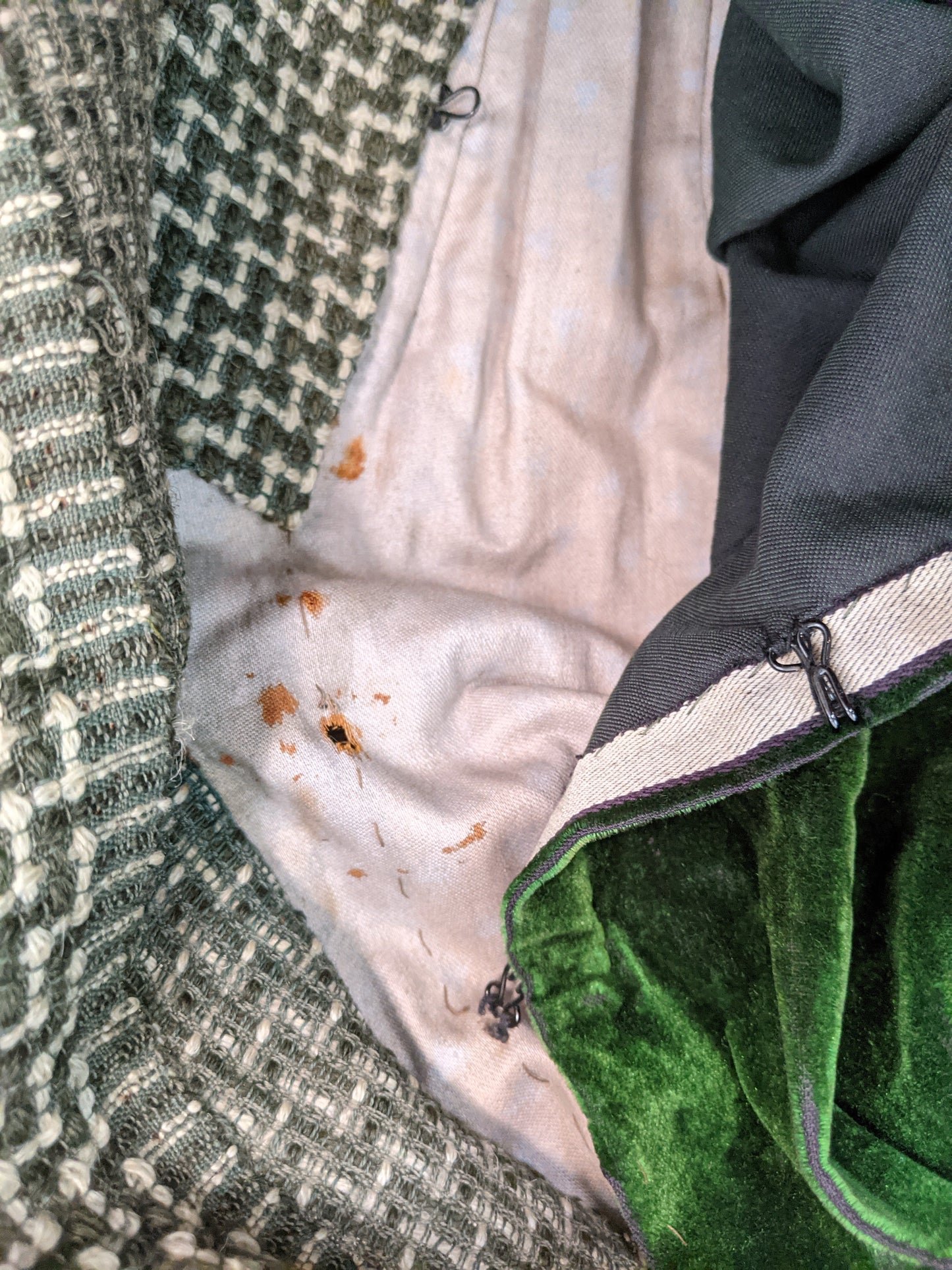 1890s Green + Brown Bodice