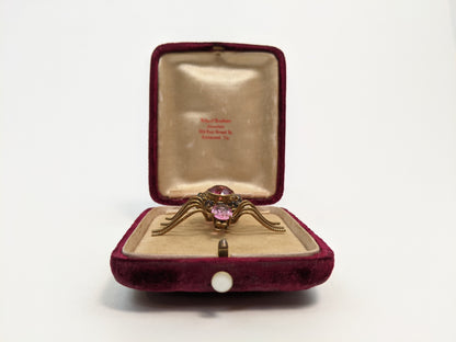 Ruby Red Victorian Velvet Box
