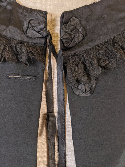 1880s Lace Trimmed Mantle
