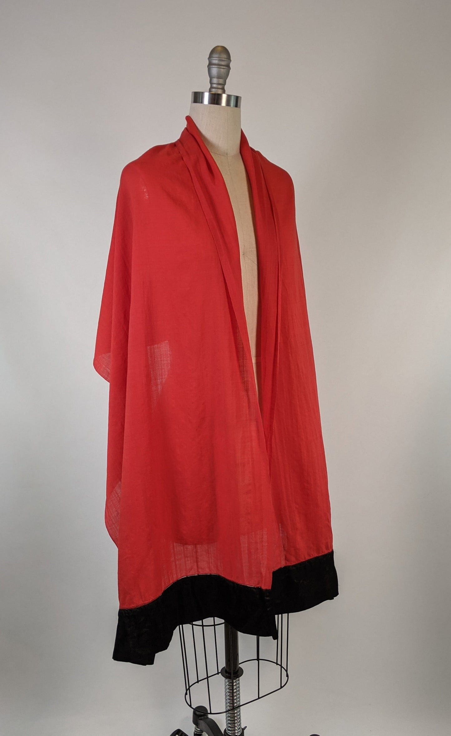 1910s-1920s Wool + Silk Scarf